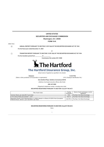 Thumbnail The Hartford 10-K Annual Report 2024