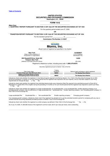 Thumbnail Monro 10-Q Quarterly Report FY2027 