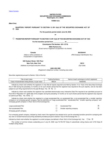 Thumbnail Stagwell 10-Q Quarterly Report FY2020 