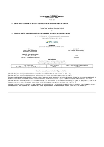 Thumbnail Stagwell 10-K Annual Report 2025