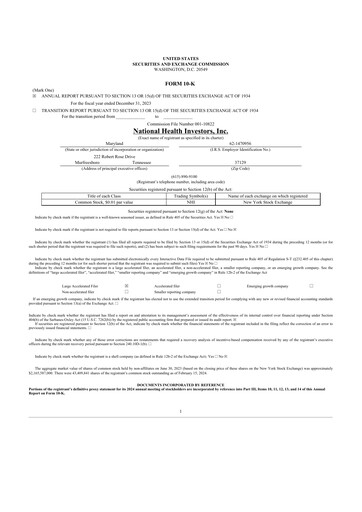 Thumbnail National Health Investors 10-K Annual Report 2023