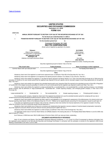 Thumbnail Incyte 10-K Annual Report 2025