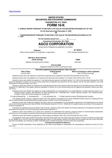 Thumbnail AGCO 10-K Annual Report 2025