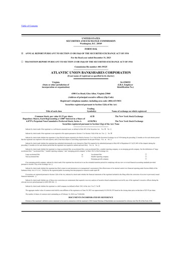 Vorschaubild Atlantic Union Bankshares 10-K Jahresbericht 2023