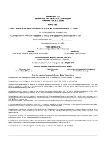Thumbnail Buckle
 10-K Annual Report 2025