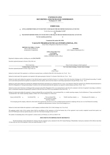 Thumbnail Bausch Health
 10-K Annual Report 2017