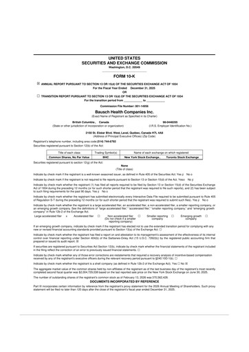 Thumbnail Bausch Health
 10-K Annual Report 2025