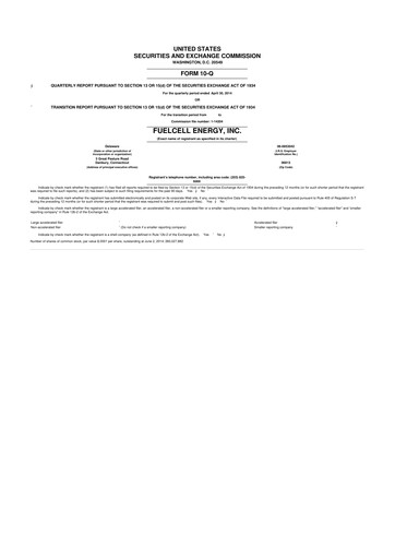 Vorschaubild FuelCell Energy
 10-Q Quartalsbericht 2014 