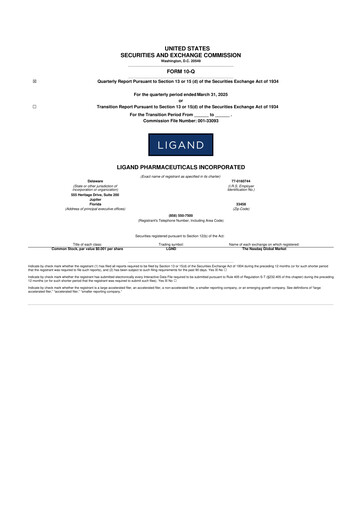 Miniature Ligand Pharmaceuticals 10-Q Rapport trimestriel 2025 