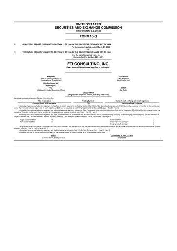 Thumbnail FTI Consulting 10-Q Quarterly Report FY2025 