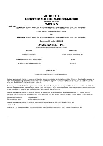 Thumbnail ASGN 10-Q Quarterly Report FY 