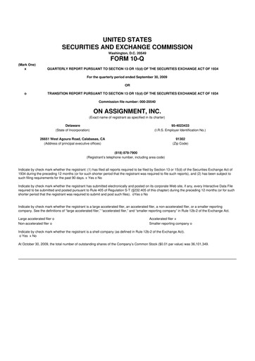 Thumbnail ASGN 10-Q Quarterly Report FY 