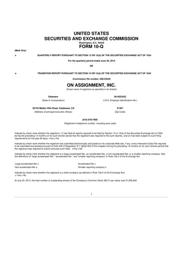 Thumbnail ASGN 10-Q Quarterly Report FY 