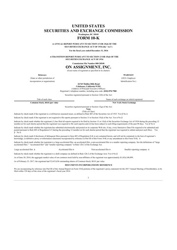 Thumbnail ASGN 10-K Annual Report 2016