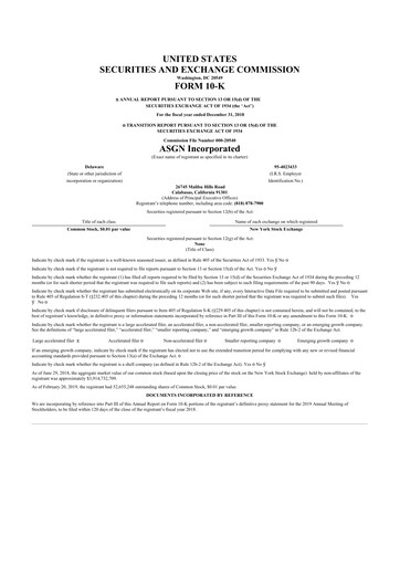 Thumbnail ASGN 10-K Annual Report 2018