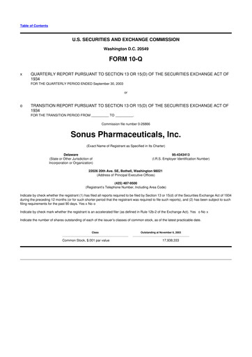 Thumbnail Achieve Life Sciences
 10-Q Quarterly Report FY 