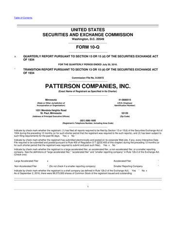 Thumbnail Patterson Companies
 10-Q Quarterly Report FY2017 