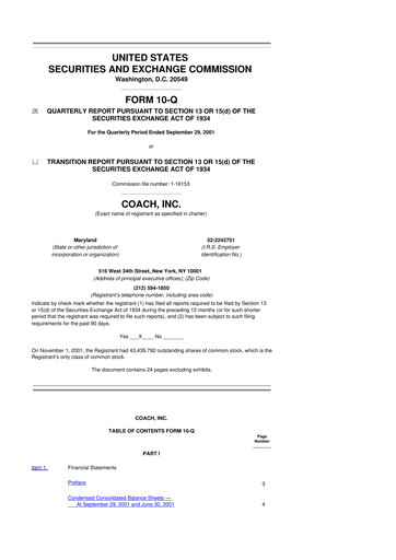 Thumbnail Tapestry 10-Q Quarterly Report FY 