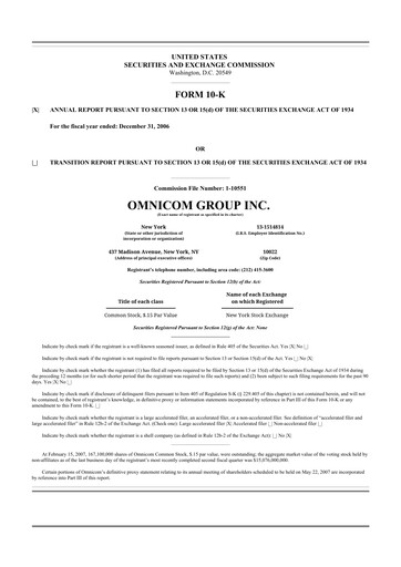 Thumbnail Omnicom Group 10-K Annual Report 