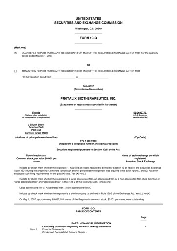 Thumbnail Protalix BioTherapeutics
 10-Q Quarterly Report FY 