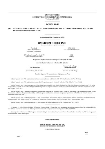 Thumbnail Omnicom Group 10-K Annual Report 