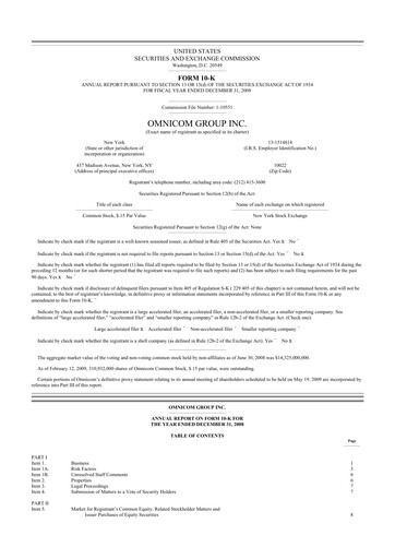 Thumbnail Omnicom Group 10-K Annual Report 