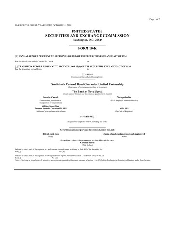 Thumbnail Scotiabank 10-K Annual Report 