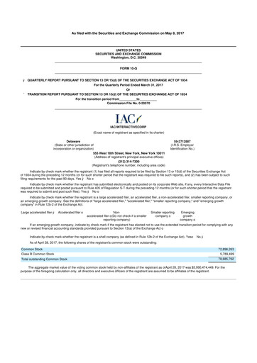 Thumbnail Match Group 10-Q Quarterly Report FY2017 