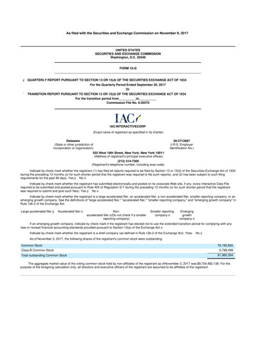 Thumbnail Match Group 10-Q Quarterly Report FY2017 