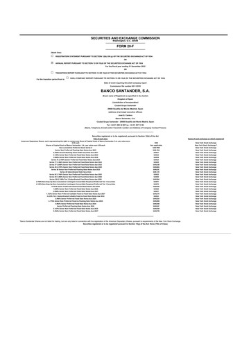 Vorschaubild Santander 20-F Jahresbericht 2022