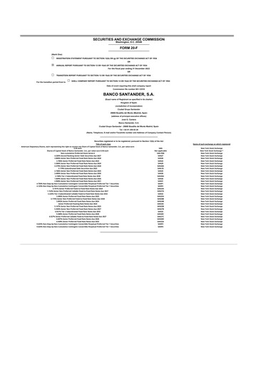 Vorschaubild Santander 20-F Jahresbericht 2023