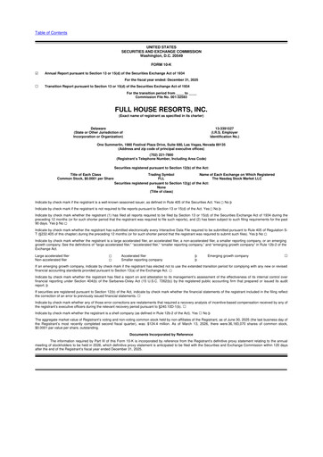 Thumbnail Full House Resorts
 10-K Annual Report 2025