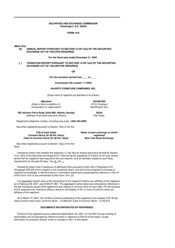 Thumbnail Havertys 10-K Annual Report 
