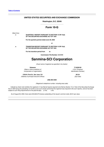 Vorschaubild Sanmina 10-Q Quartalsbericht  