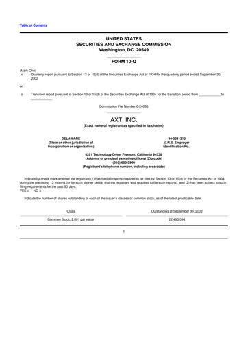 Thumbnail AXT Inc
 10-Q Quarterly Report FY 