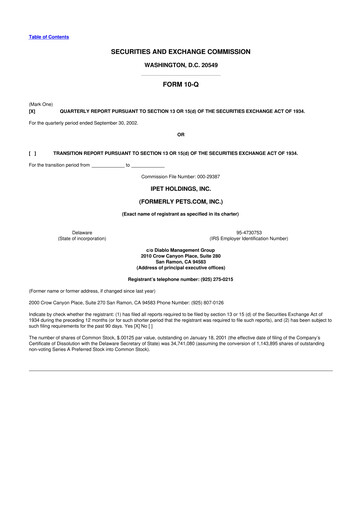 Thumbnail pets.com (IPET Holdings) 10-Q Quarterly Report FY 