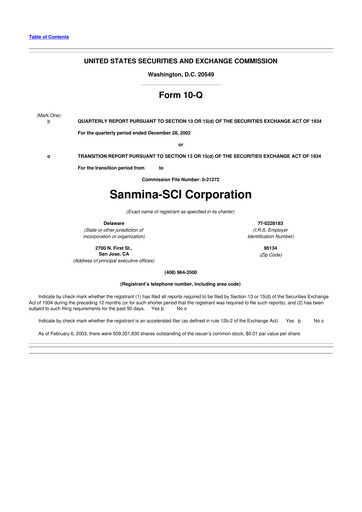 Vorschaubild Sanmina 10-Q Quartalsbericht  