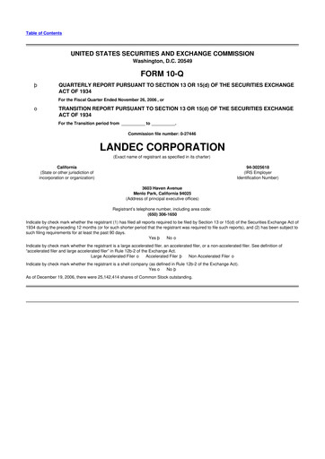 Thumbnail Lifecore Biomedical 10-Q Quarterly Report FY 