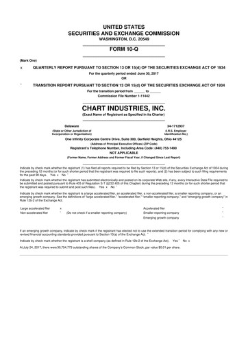 Thumbnail Chart Industries 10-Q Quarterly Report FY2017 