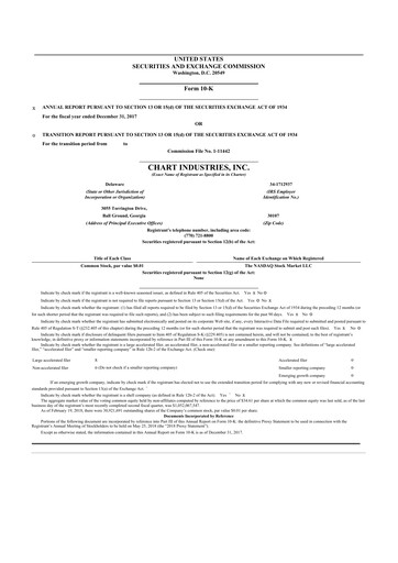 Thumbnail Chart Industries 10-K Annual Report 2017