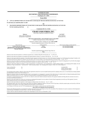 Thumbnail Chart Industries 10-K Annual Report 2023