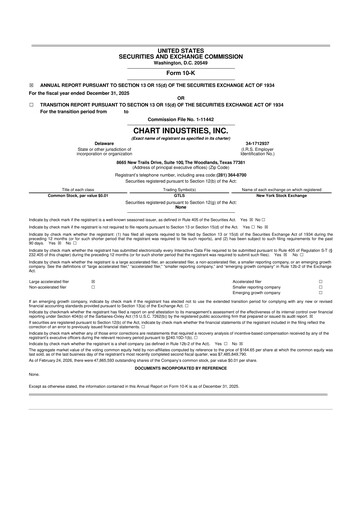 Thumbnail Chart Industries 10-K Annual Report 2025