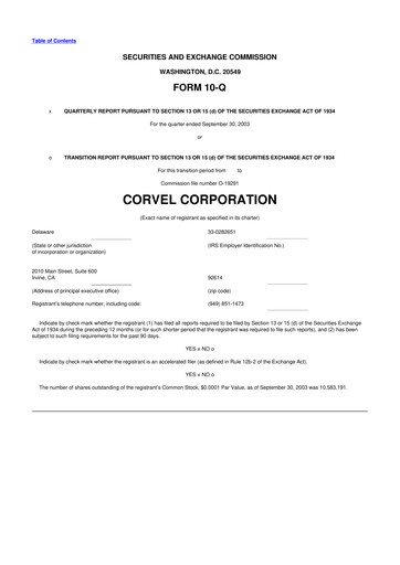 Thumbnail CorVel Corporation
 10-Q Quarterly Report FY 