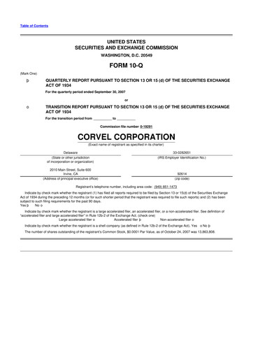Thumbnail CorVel Corporation
 10-Q Quarterly Report FY 