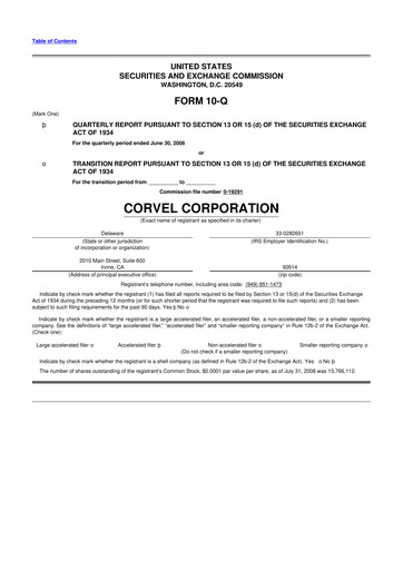 Thumbnail CorVel Corporation
 10-Q Quarterly Report FY 