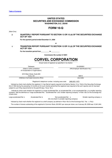 Thumbnail CorVel Corporation
 10-Q Quarterly Report FY 