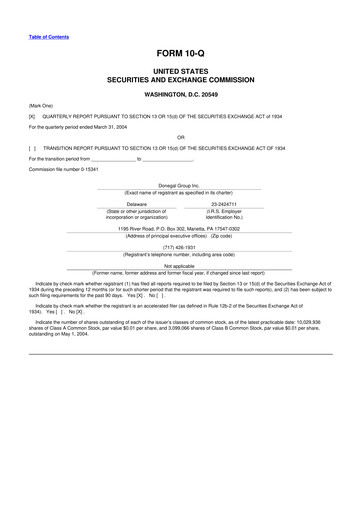 Thumbnail Donegal Group 10-Q Quarterly Report FY 