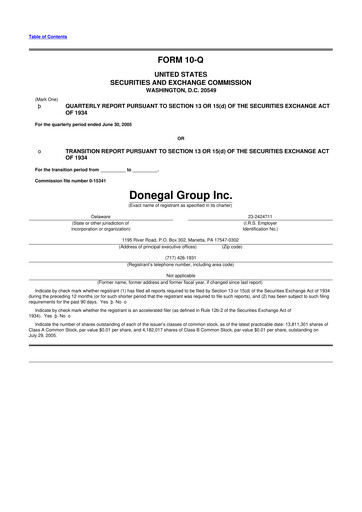 Thumbnail Donegal Group 10-Q Quarterly Report FY 