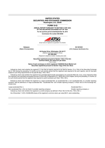 Thumbnail Air Transport Services Group 10-Q Quarterly Report FY2016 