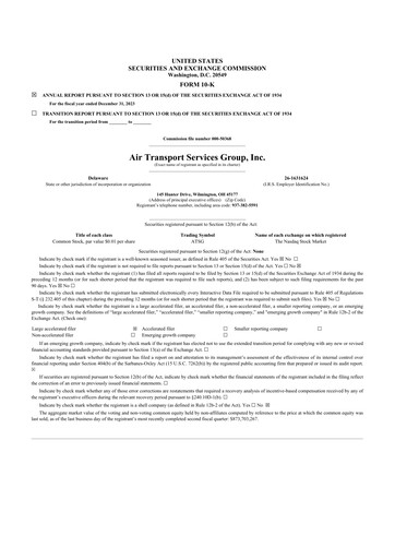 Thumbnail Air Transport Services Group 10-K Annual Report 2023